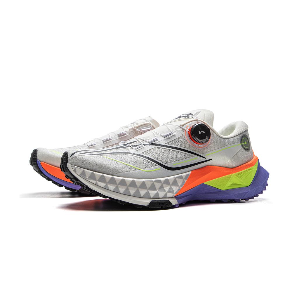 Li Ning Lu 2 Pro Удобные Универсальные Нескользящие Прочные Кроссовки для трейлраннинга с низким верхом Мужские кроссовки Серый ARNV007-3