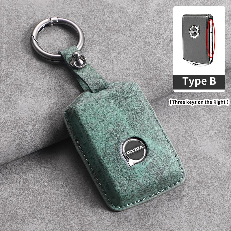 Чехол для автомобильного ключа из кожи с 3 кнопками для Volvo S60 S90 XC40 XC60 XC90 V60 V90 T6 T8, аксессуары для защиты автомобильного ключа