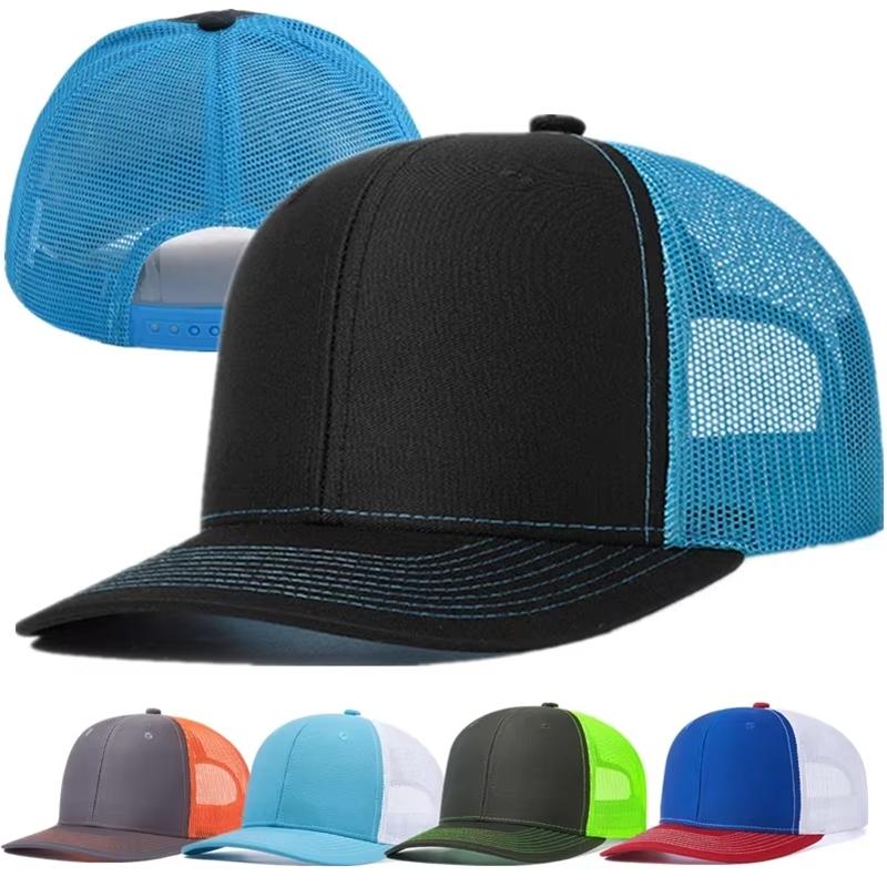 For Men & Women Gender Neutral Two Tone Cap Curved Brim Style Trucker Hat Men & Women Casual Outdoor Air Permeable Ventilated Summer Cap