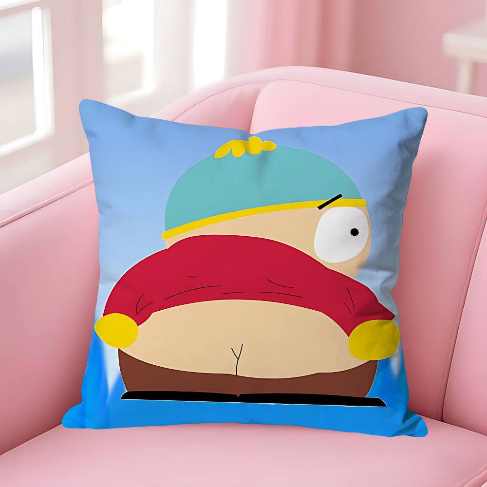 Funny SSouth ParksS Anime Celebrity Merchandise AllMatch Printed Pillow Case Sofa Car Office Room Decoration Protector