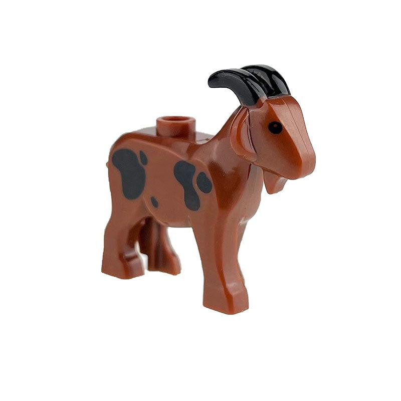 Животные Милые Овца Коза Корова Свинья Собака Курица Домашний скот Фигурки MOC Строительные блоки Игрушки для детей Подарки Сделай сам Игрушка Часть животного