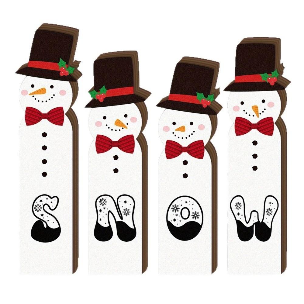3/4pcs Rustic Farmhouse Style Wooden Desktop Ornaments 2D Flat Holiday Tabletop Decor Dining Tables