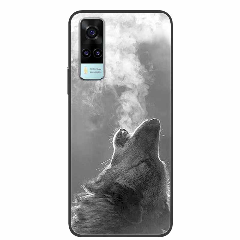 Чехол для vivo Y31 2021 Ударопрочный Мягкий силикон ТПУ Задняя крышка Для Vivo Y53S 4G Y31 2021 Y 31 Чехол V2036 Чехол для телефона Милый мультяшный