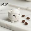Car Interior Decorations Miniature Mummy Animal Figurine, 3D Printed Pig Chicken Dino Duck Niche Holiday Collectibles Cat Statue, Spooky Cute