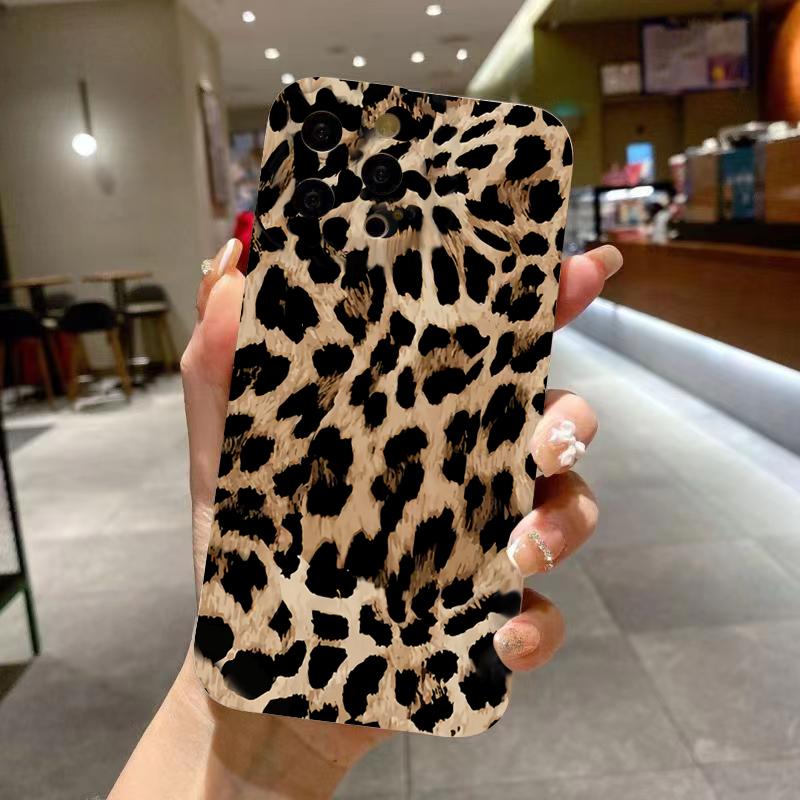 Чехол с леопардовым принтом и надписью Girl Slogan Pattern для Mi 14T 13T 12T 11T Pro 14 13 12 11 Lite 5G NE Poco F6 F5 X5 Pro Мягкий чехол