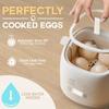 6-in-1 Rapid Egg Cooker Touch Screen Design Timer Auto Shut-off Sound Reminder Compact Size Portable Custard Yogurt Electric Egg Maker