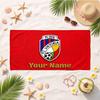 Fc Viktoria Plzen (1) Custom Name Beach Towel Soft Towel Gift for Beach Pool Swimming Vacation