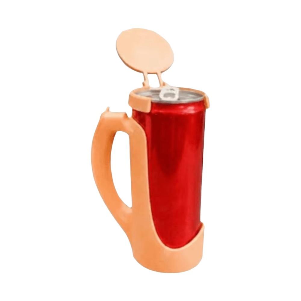Spill-Proof Portable Cup Holder Leak Proof Soda Can Holder Comfortable Grip 12oz Can Holder Party