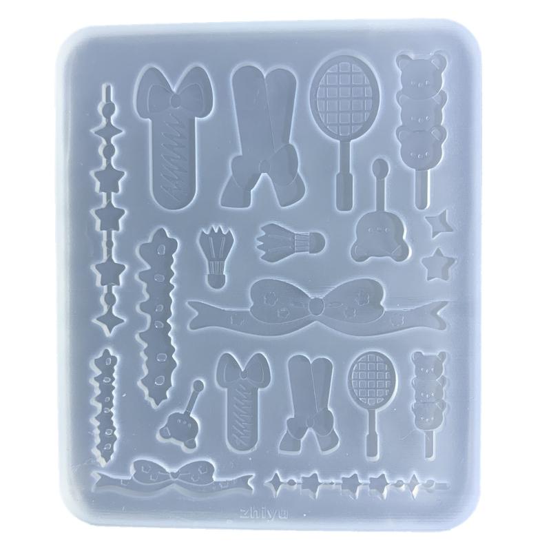 Силиконовая форма для игральных карт, крошечный бантик, звезда, теннисная форма, наполнитель, ремесло, 3D одежда, сделай сам, поделки ручной работы