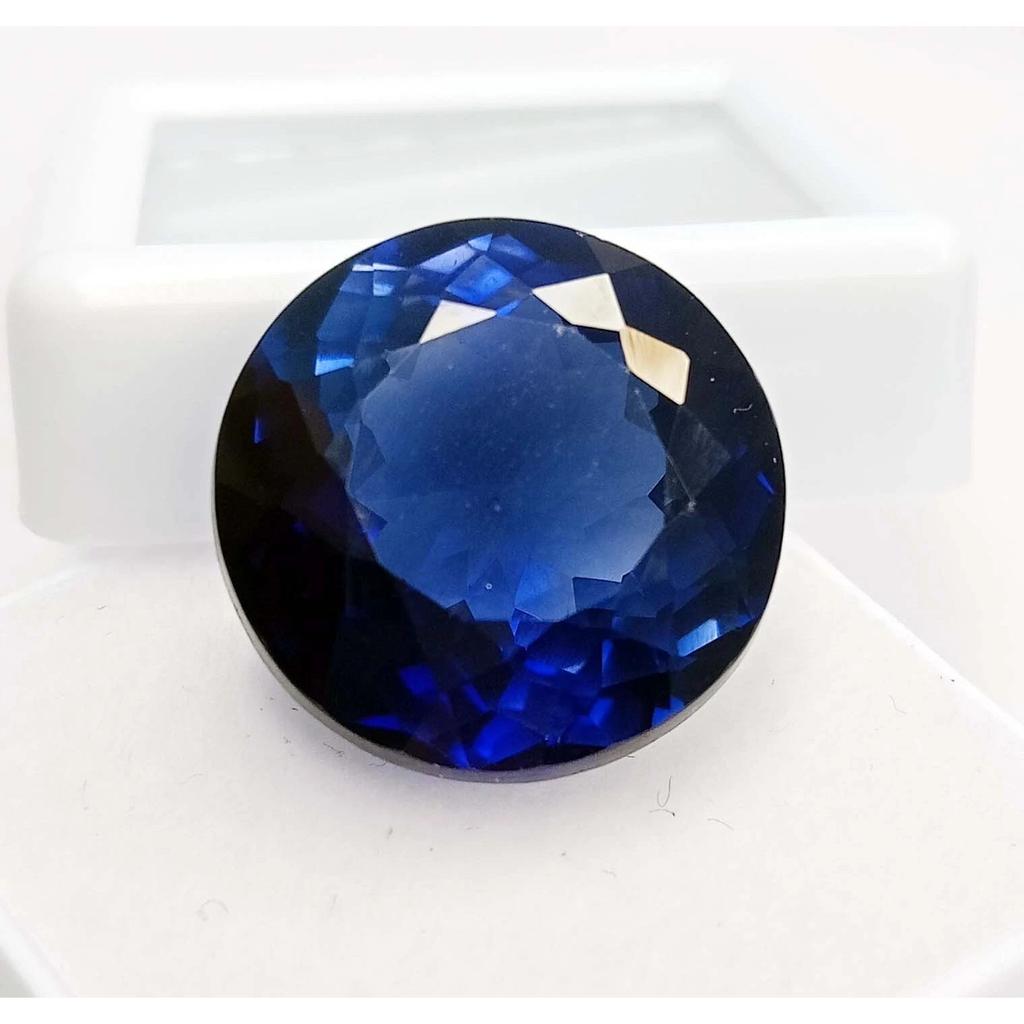 Certified Natural Blue Sapphire Round Cut 20-22 Ct Fabulous Loose Gemstone