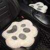Универсальная милая подушка на сиденье автомобиля в виде кошачьей лапки, теплая плюшевая, на четыре сезона, с подогревом, мягкая подушка для автомобиля