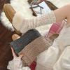 Hollow Out Knitted Foot Cover Sweet Women Leg Warmers Simple Lolita Boots Cover  Girl