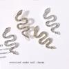 10Pcs/Set Lightweight Nail Charm Shiny Exquisite Snake Zodiac Metal Rhinestone