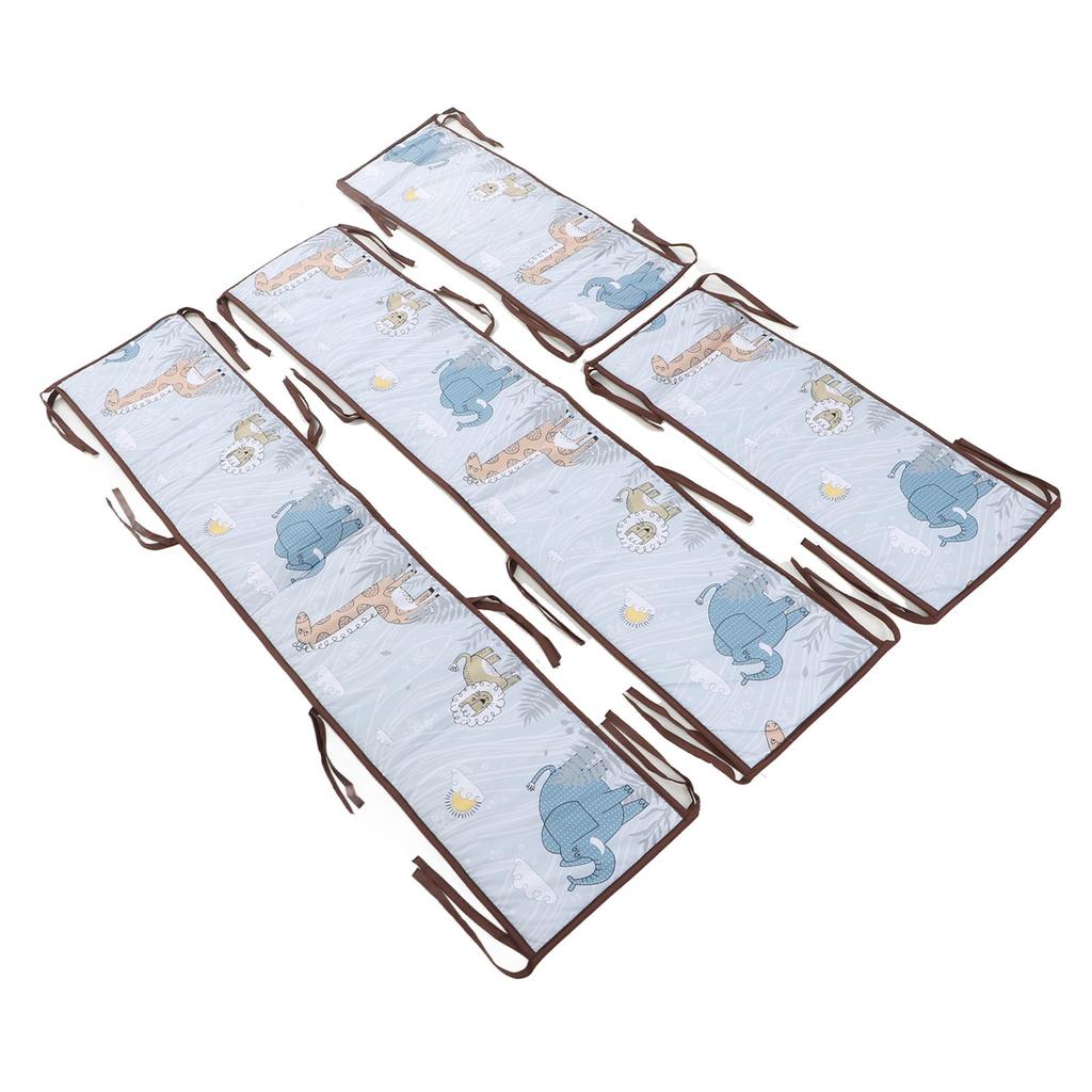 Crib Circumference Breathable Crash Proof Safe Bed Side Soft Wrap Protection Bumper Pad for Boys