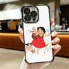 Милый мультяшный чехол Heidi с покрытием для iPhone 16 17 Pro Max Air 16E 14 15 Plus 12 13 Mini, противоударный чехол с подушкой безопасности