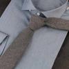 Soft Cotton Cravat Classic Shirt Accessories Fashion Lattice Tie  Men Women