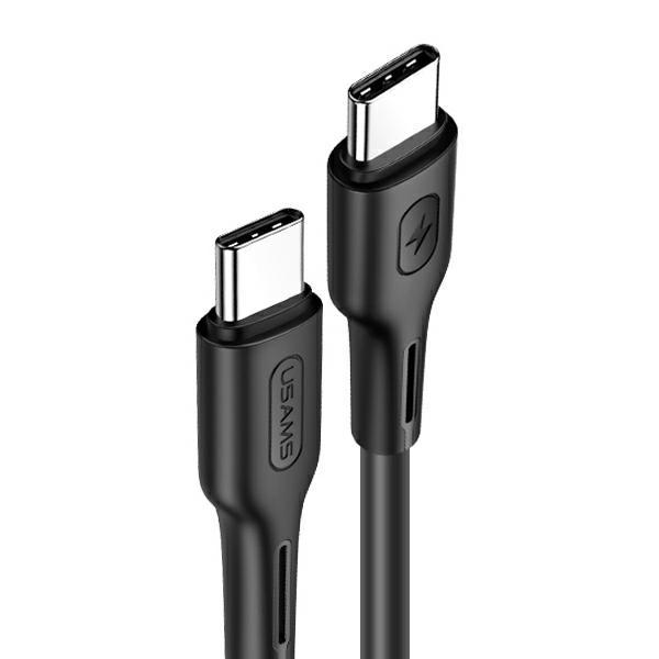 Kabel USB-C do USB-C USAMS 1.2m 100W Power Delivery 5A Czarny
