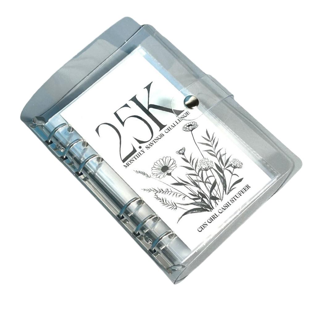 Папка-конверт с прозрачной обложкой, ежемесячная книга по экономии денег для легкого и веселого достижения цели экономии денег 2,5/5/10 тыс.