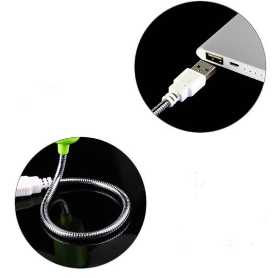 Портативный гибкий мини USB вентилятор-охладитель на гибкой ножке для ПК, ноутбука, компьютера