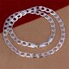 Fashion Classic Men And 1pc Women Necklace Silver Necklace Sweater Chain Unisex Necklace