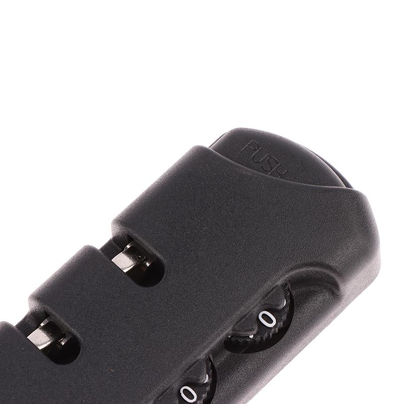 Для дорожного багажа чемодан код противоугонный фиксированный замок тяга цепи сумка аксессуары черный пластиковый 3-значный кодовый замок