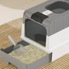 Extra Large Drawer Type Cat Litter Pot, Fully Enclosed, Intelligent Sterilization And Deodorization Cat Toilet