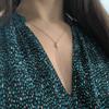 Серебряное колье с фианитами, вес изделия 2,91 гр (2197041)
