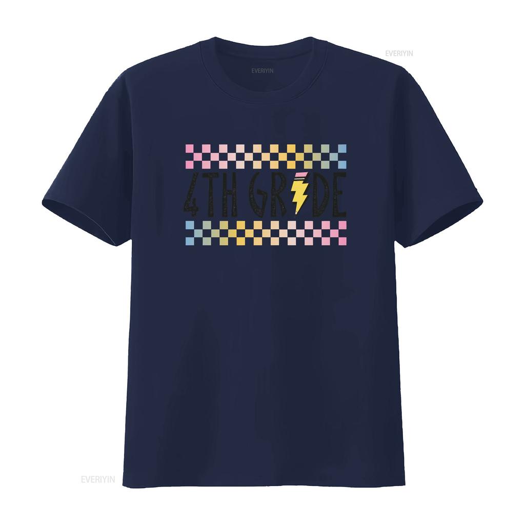 Fourth Grade Teacher T Shirt 4th First Day Of School Retro Team vintage Washed Stylish fashion Unisex Stretched Versatile