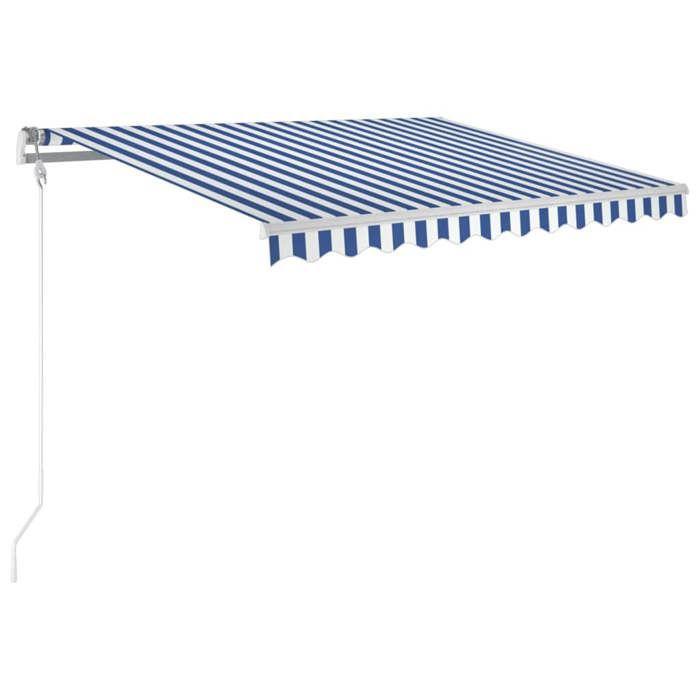 Maison Exclusive - Auvent rétractable automatique 300x250 cm Bleu et blanc