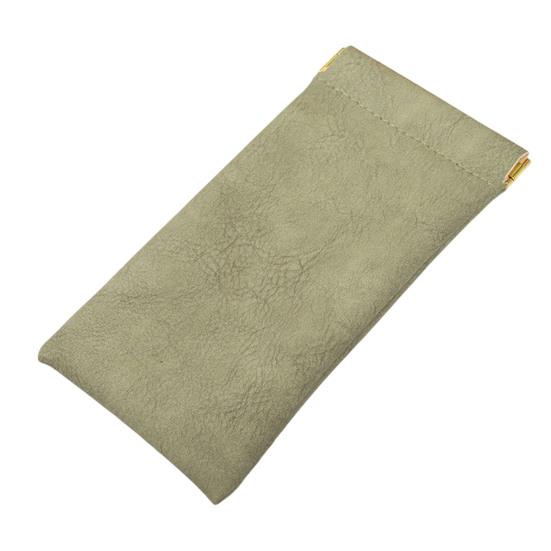 Sunglasses Pouch Soft Home Supply Solid Colour Elastic Opening Auto Closure Sunglasses Pouch Practical Protective Lightweight