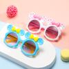 7330 New Cartoon Cute Glasses Double Bow Children'S Sunglasses Boys And Girls Anti-Ultraviolet Sunglasses