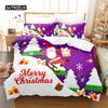 Рождественский Постельный Комплект Набор Пододеяльников 3d Постельное Белье Цифровая Печать Постельное Белье Размер Квин Постельный Комплект Модный Дизайн