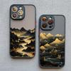 INS Горный речной пейзаж Закат Чехол для телефона Для iPhone 11 12 13 14 15 16 Pro Max Plus Mini XR X XS 7 8 Plus Ударопрочный чехол
