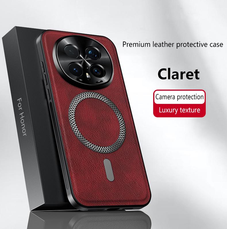 Для Honor Magic 8 8 Pro кожаный чехол-книжка с полной защитой, магнитный, водонепроницаемый, противоударный, с защитой от отпечатков пальцев