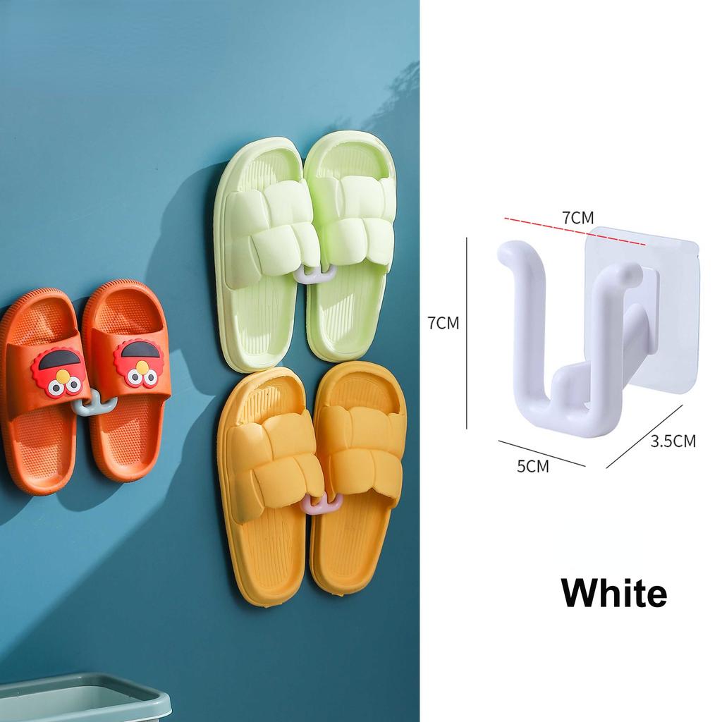 Настенные крючки для тапочек для ванной комнаты — компактные и простые в использовании, набор из 2 шт.