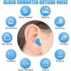 14 Pairs Silicone Ear Plugs for Sleeping Soft Reusable Moldable Silicone Earplugs Gel Ear Plugs Noise Cancelling Earplug szbym964