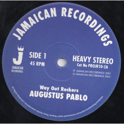 10-дюймовая пластинка AUGUSTUS PABLO - Way Out Rockers / Keep Skanking On PROJR102 Ямайская пластинка 2001 Великобритания Регги, Ска и Даб Б/У