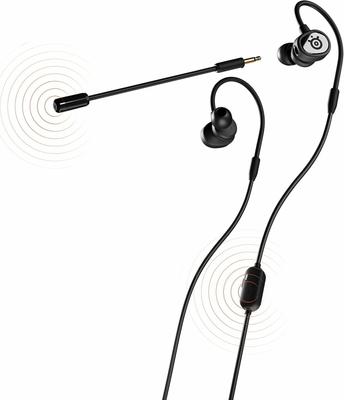 Игровые наушники SteelSeries Tusq, Съемный микрофон, Проводные, Система с двумя микрофонами, Совместимы с ПК, PS5, Switch и смартфонами, Легкие