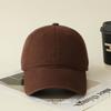 High-Quality Pure Cotton Soft Top Baseball Cap - Solid Color Duckbill Hat for Men & Women, All Seasons