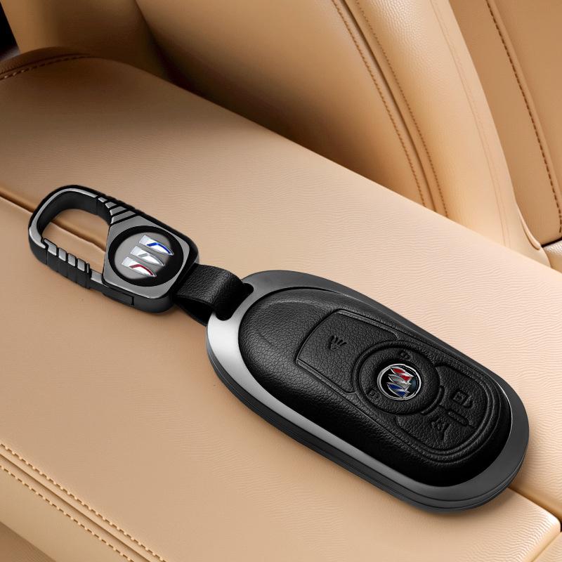 Совместимый чехол для ключей для Buick Encore, Envision, Regal, Envision GX/Flag Моделей, Дизайн с пряжкой-ракушкой.
