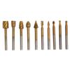 10 шт. Фрезы ротационные HSS с титановым покрытием для деревообработки, гравировки, аксессуары для электрошлифовальной машины