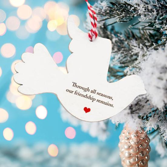 Открытка с птицей «Дружба навсегда» Поздравительная открытка «Дружба навсегда» Открытка на день рождения для лучшего друга ручной работы