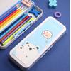 2024 New Cute Primary School Student Stationery Box Children's Multi-Function Lock Stationery Box Kindergarten Pencil Box