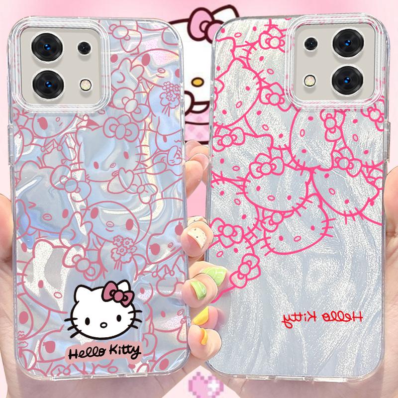 Чехол-картхолдер Sanrio Hello Kitty для Xiaomi Redmi Note 13 12 Pro Plus 12S 11S 5G 11 10 9 4G 13C 12C 10C 9C A3 A2 A1 Жесткий чехол