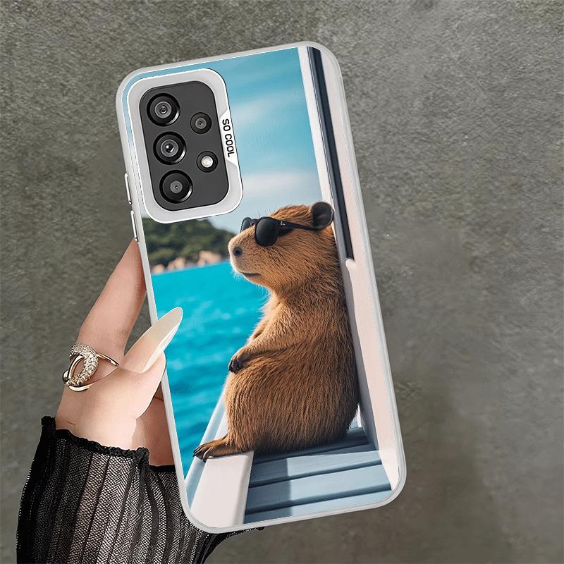 Animal Capybara Cute Shockproof Phone Case for Samsung A17 A16 A15 A14 A37 A57 A36 A56 A26 A35 A55 A25 A34 A54 A24 A13 A23 A33 A