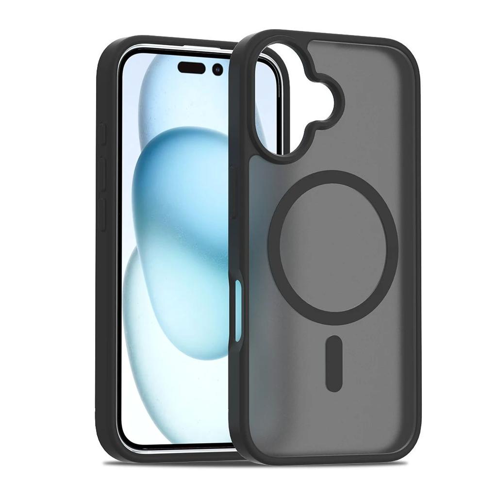 Matte Translucent For Magsafe Magnetic Case For iPhone 17 Air 16 15 14 11 13 12 Pro Max Hard Wireless Charging Back Cover