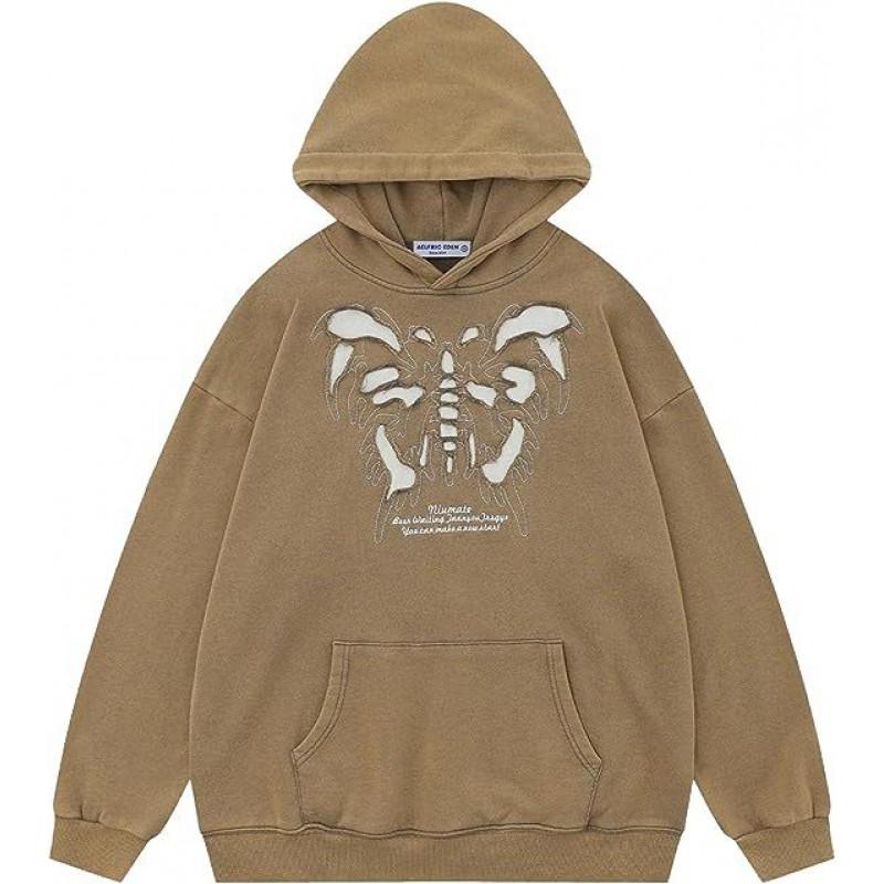 Hip Hop Graffiti Hoodie Loose Fit Long Sleeve Teens Couples Casual Streetwear