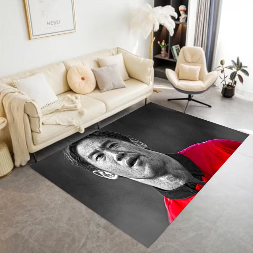 Salah's Liverpool Moment Floor Rug Office Rug Suitable for Living Rooms Playrooms Bedrooms Decorate room Antislip Carpet Anime Office Decor