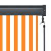 Outdoor Roller Blind 100 x 250 cm White and Orange