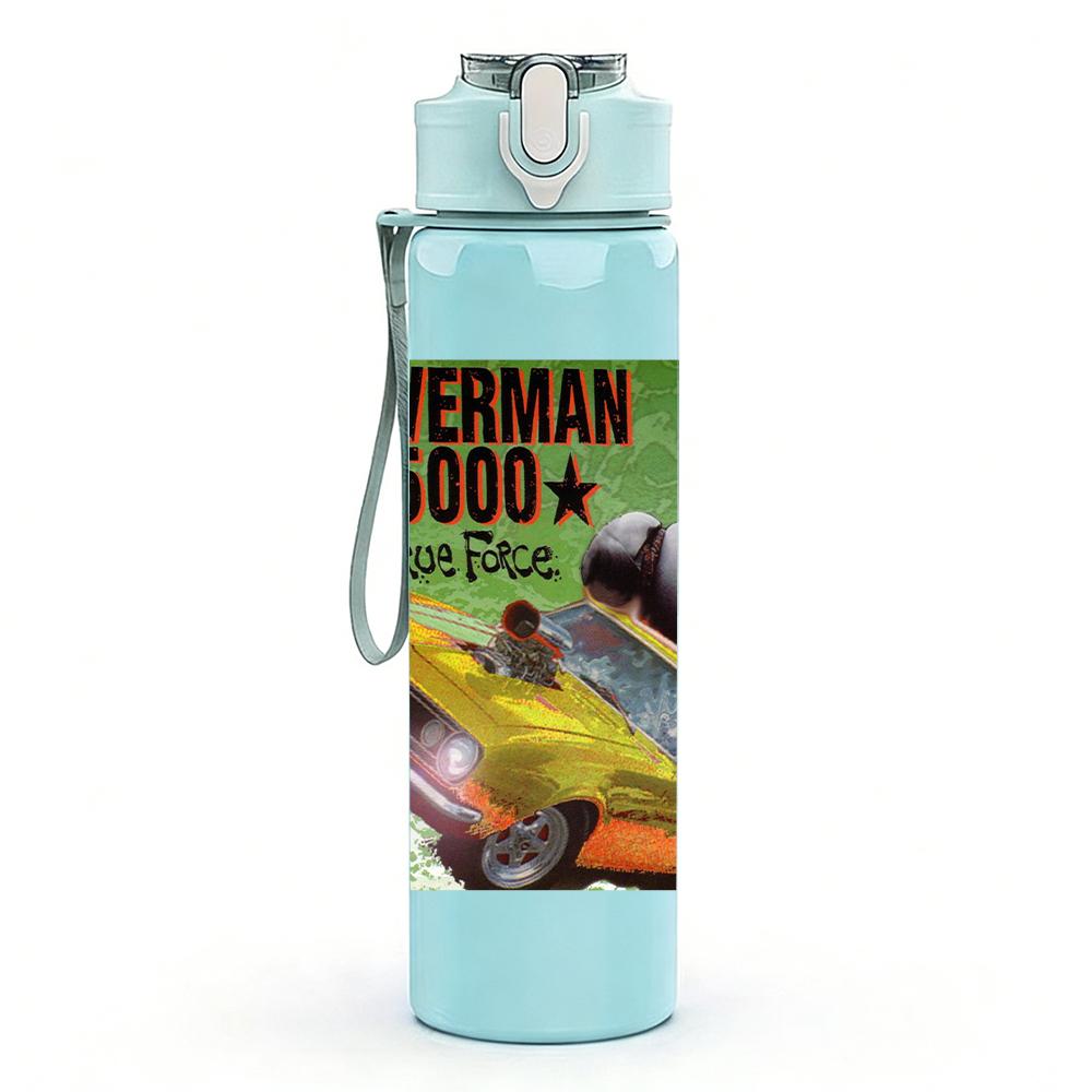 1PC Retro Colorful Skateboard Collage Print 750ml Portable Sports Water Bottle Leakproof Gym Outdoor Travel Drink Cup